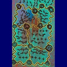 Aboriginal Art Canvas - Dinny Smith-Size:68x103cm - H